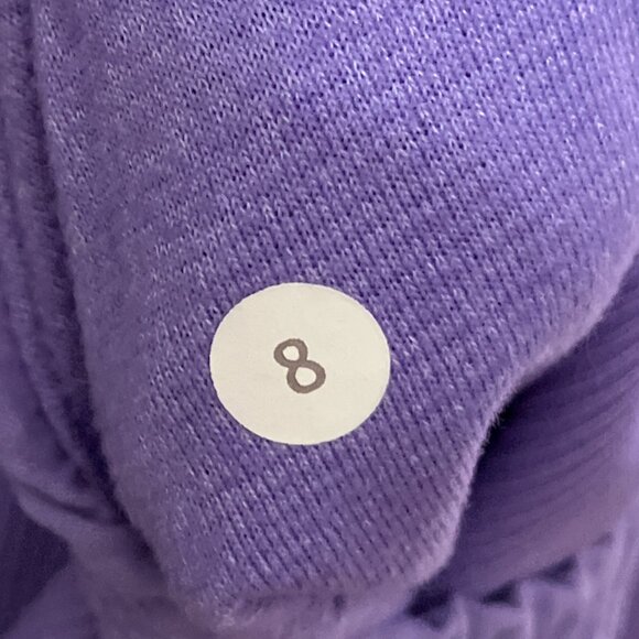 Lululemon Size 8 Purple Reversible Dance Studio Ruched Stretch Yoga Jacket‎ Rare - Picture 5 of 5